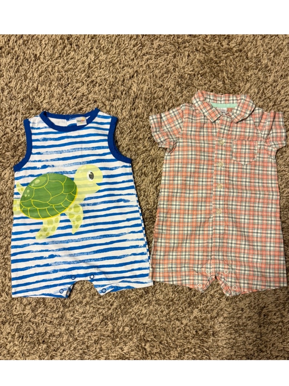 Set of 2 Baby Boy Rompers